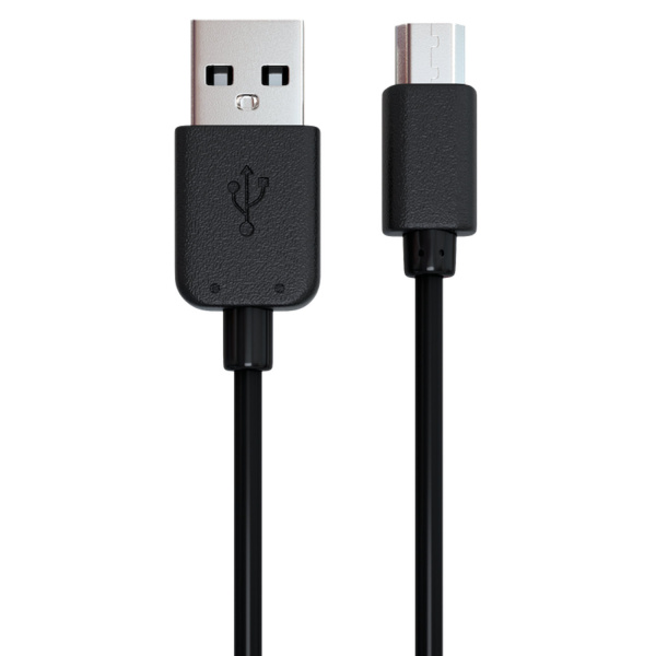Кабель USB-microUSB 2.0 1м RED LINE, для подключения портативных устройств и периферии, черный