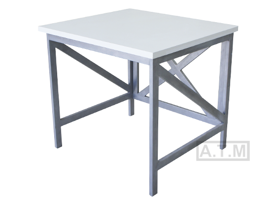 Стол усиленный С-500, 800х800х900 мм, ЛДСП, химостойкий пластик