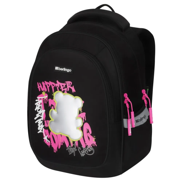 Рюкзак Berlingo Modern "Fashion bear" 38*30*18см, 3 отделения, 2 кармана, эргономичная спинка Рюкзак Berlingo Modern "Fashion bear" 38*30*18см, 3 отделения, 2 кармана, эргономичная спинка