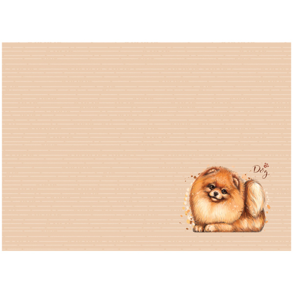 Настольное покрытие детское ArtSpace "Шпиц, А3+ ПП_25695