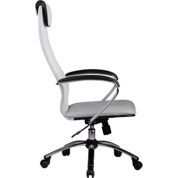 Кресло офисное МЕТТА BК-8 CH спинка/сиденье светло серое  (№24)
