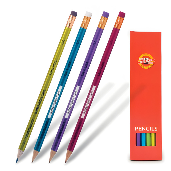 Каранд. ч/г KOH-I-NOOR 1372/2  ORIENTAL с ластиком