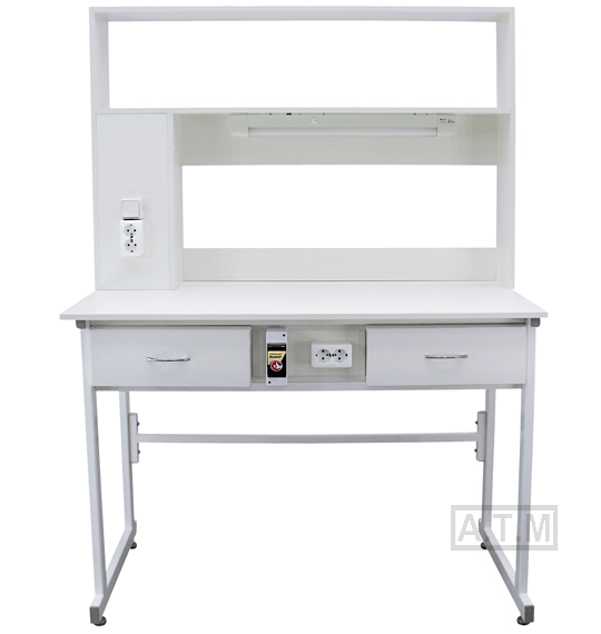 Стол для приборов СДПЛ-115 с надстройкой, 1200х600х850 (1650) мм, столешница - ЛДСП, химостойкий пла