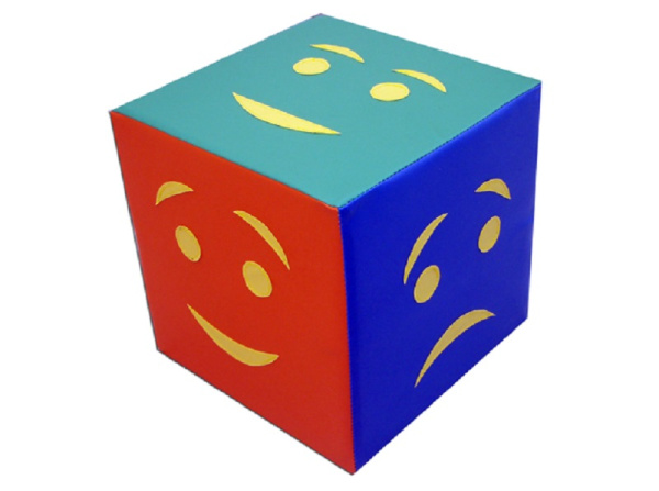 Кубик с эмоциями. Состав и размеры: 30*30*30