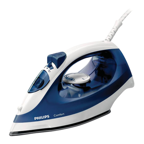 Утюг PHILIPS GC1430/20, 1700 Вт, антипригарное покрытие, самоочистка, синий/белый 