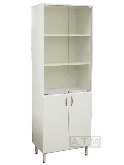 Шкаф для хранения лабораторной посуды ШДХЛП-102. Размеры: 800*450*1950мм, хим. пластик