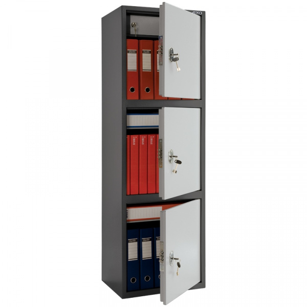 Шкаф бухгалтерский Aiko SL-150/3Т, 1490*460*340, три двери, ключевой замок
