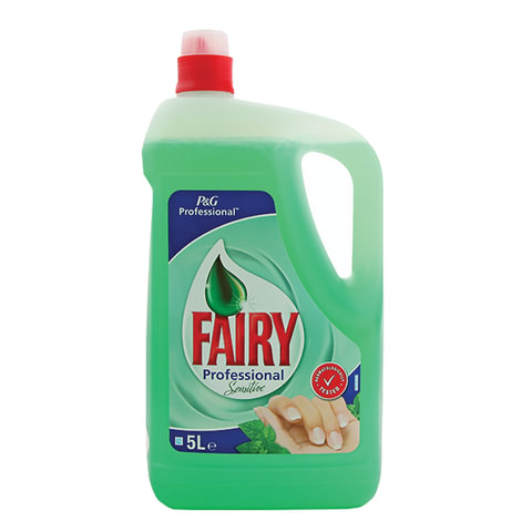Средство для мытья посуды Fairy 5л "Professional. Sensitive, «Алоэ вера»