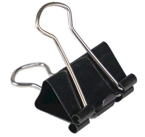 Зажимы для бумаг 15мм Workmate, чёрный *12шт/упак