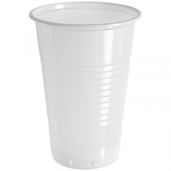 Стаканы одноразовые Vega 200мл, 100шт.ПП, белые, хол/гор