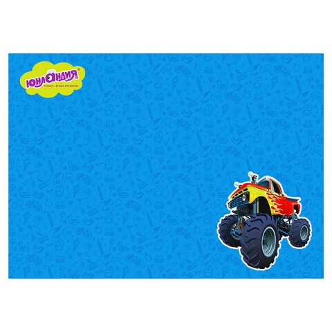 Клеёнка настольная для занятий творчеством ЮНЛАНДИЯ, БИГФУТ, 50х70см, ПВХ, 662458