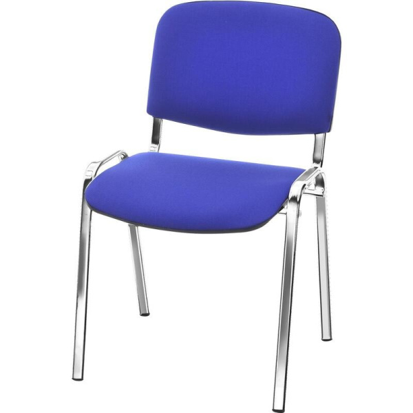Стул ИЗО хром, ткань синяя В-10 Стул ИЗО хром, ткань синяя В-10