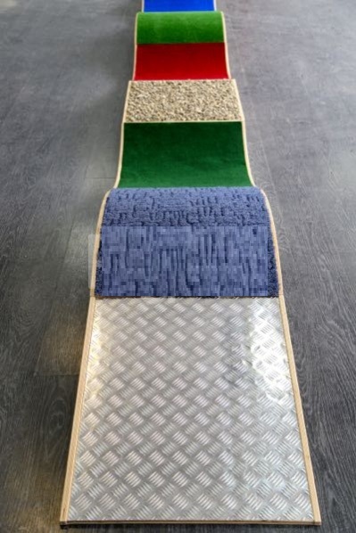 Тактильная дорожка "Волна", 30*350см, 7 элементов 30*50см