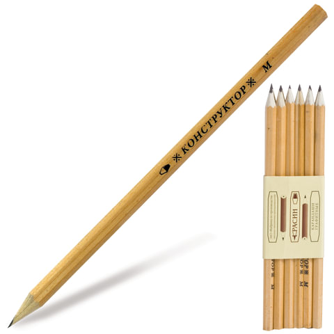 Каранд. ч/г (Красин) "Красин"/"Конструктор" М С-316 177мм 7473