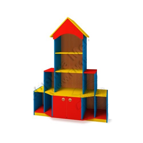 Стеллаж "Ракета". Материал: ЛДСП. Цвет: цветной фасад. ШхГхВ: 1900*400*1600