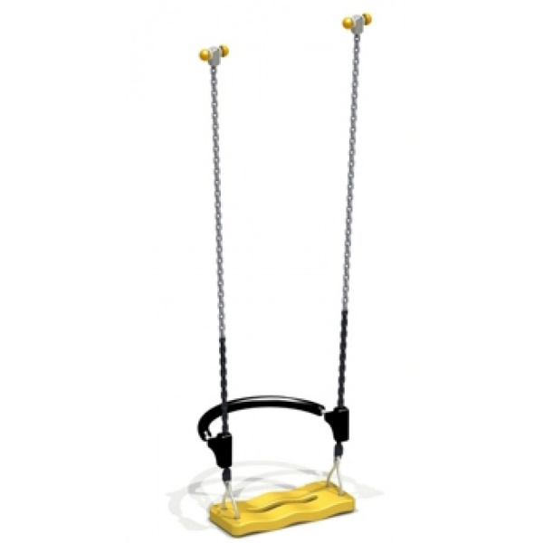 подвеска качели с резиновым сиденьем (для качелей 4141, 4142 4155, 4156)435х175х35 мм