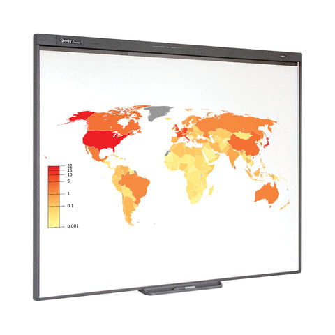 Интерактивная доска 77" SMART Board SB480, оптическая, 157×117 см, 4:3, USB, 2 пользователя