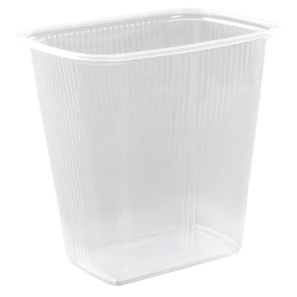 Одноразовый контейнер 500 мл, КОМПЛЕКТ 100 шт., БЕЗ КРЫШКИ, 108х82 мм прозрачные, ПП, ЮПЛАСТ, ЮУПМ25