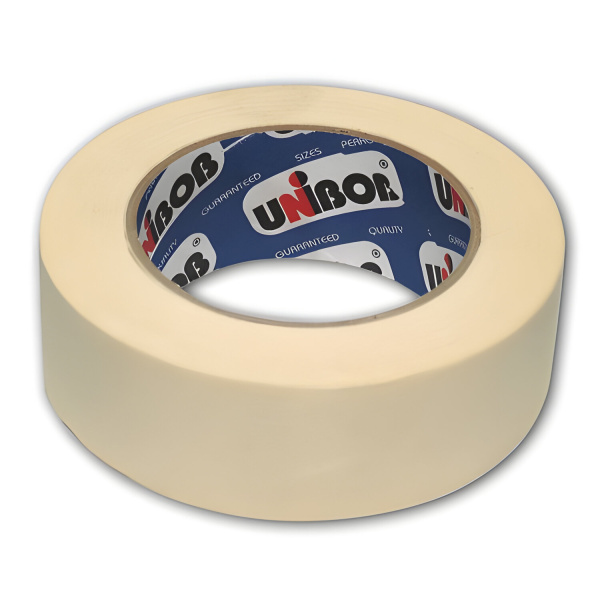 Клейкая лента малярная UNIBOB 38мм*50м, креппированная