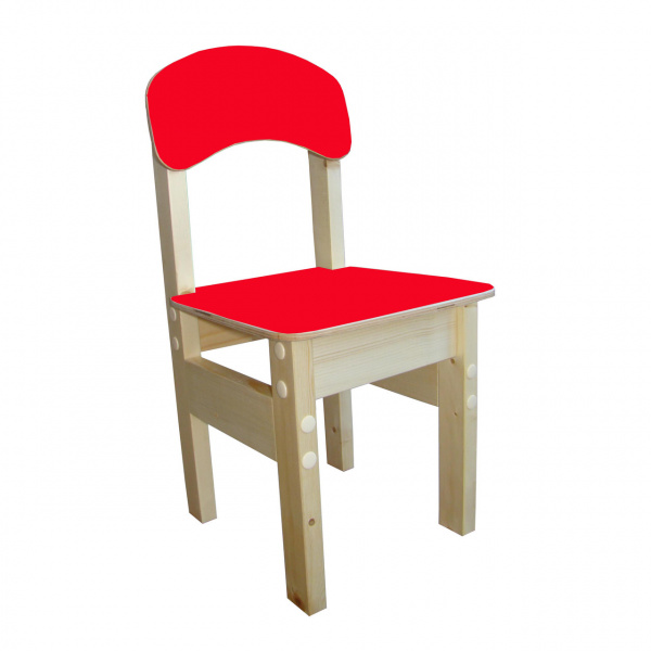 Стул детский из массива "Гномик" цветной 3 гр.р