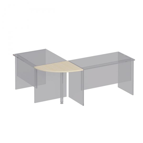 Угловой сегмент 60x75x2.5 К 204 дуб шамони Комфорт