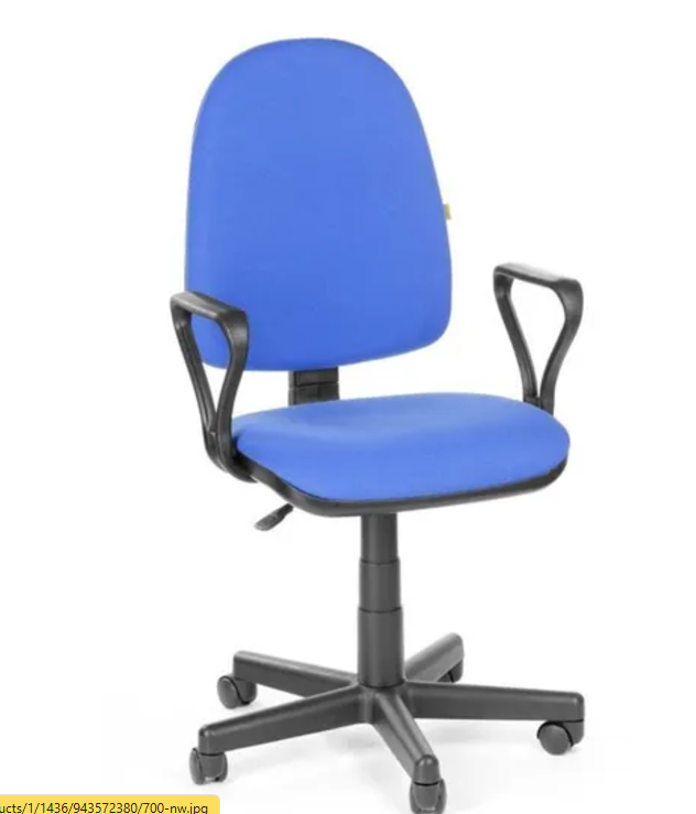 Кресло оператора Престиж new gtpp (Самба) комфорт, ткань синяя В-10