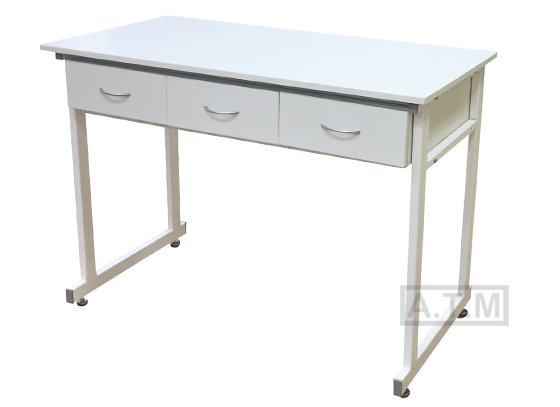 Стол лабораторный С-448 с ящиками, 1500х600х850мм, ЛДСП, химостойкий пластик