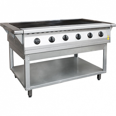 Плита электрическая 6-ти конф. без жар. шкафа ПЭП-0,72-01 (лицо нерж.) (1265(1475)х850х860(880