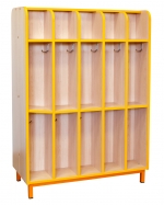 Вешалка напольная односторонняя. Размеры: 846х198х1200мм. Цвет: Бук Натур