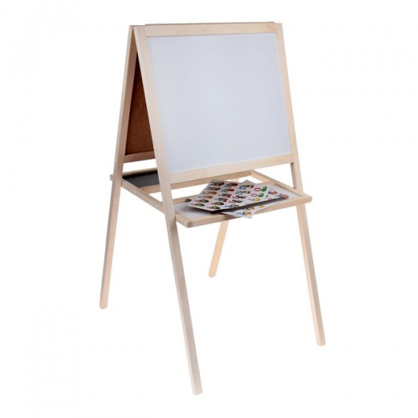 Мольберт двухсторонний "Умный малыш", 110 см × 54 см × 5 см