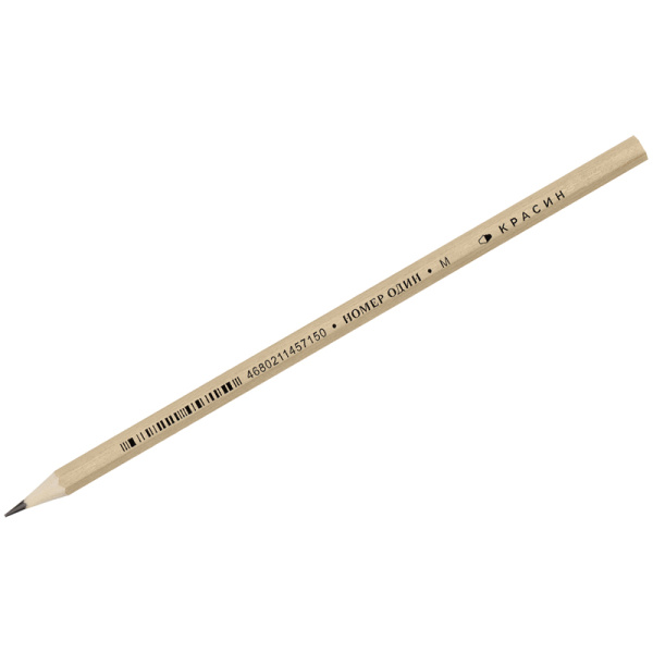Карандаш ч/г Красин "Номер Один" М (B) шестигран., заточен. С-011