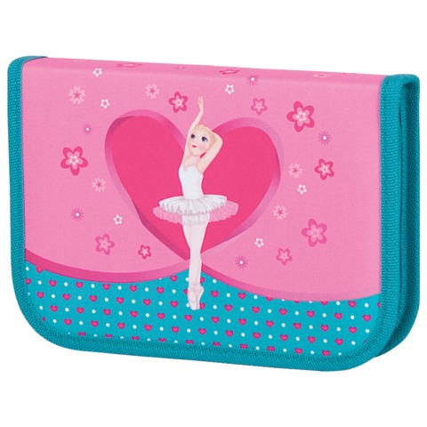 Пенал TIGER FAMILY (ТАЙГЕР) Балерина, 1 отделение, откидная планка, 20х14х4 см 