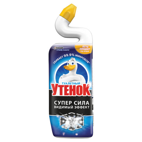 Средство для уборки туалета ТУАЛЕТНЫЙ УТЕНОК 500мл Супер Сила "Видимый Эффект", 696888 