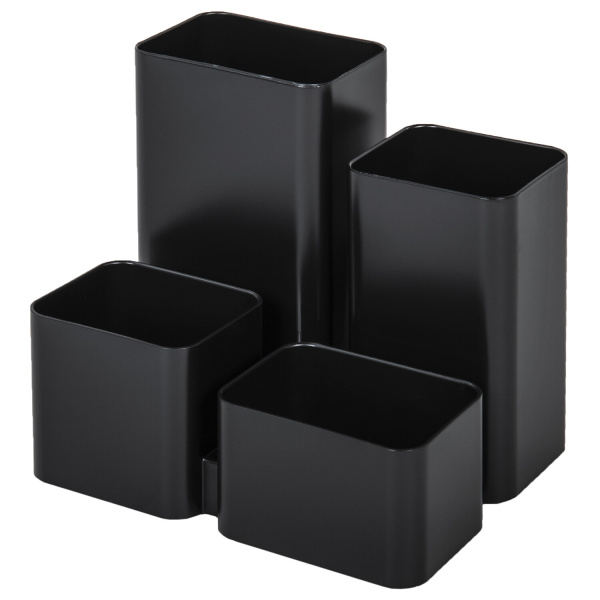Подставка-органайзер BRAUBERG COMPACT, 4 отделения, 92х114х102 мм, черная, 238102, ОР21 Подставка-органайзер BRAUBERG COMPACT, 4 отделения, 92х114х102 мм, черная, 238102, ОР21
