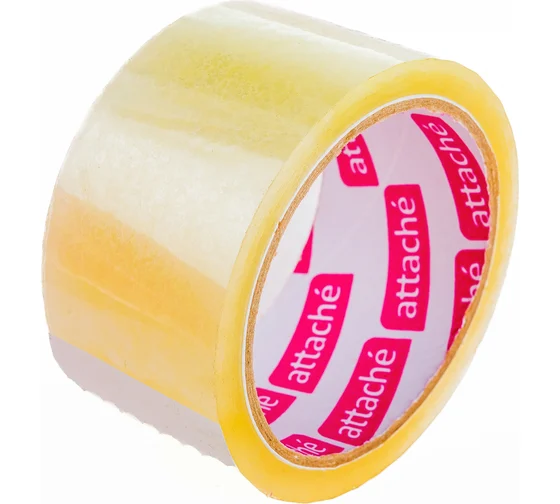 Клейкая лента 50мм*50м ATTACHE 40мкм прозрачная