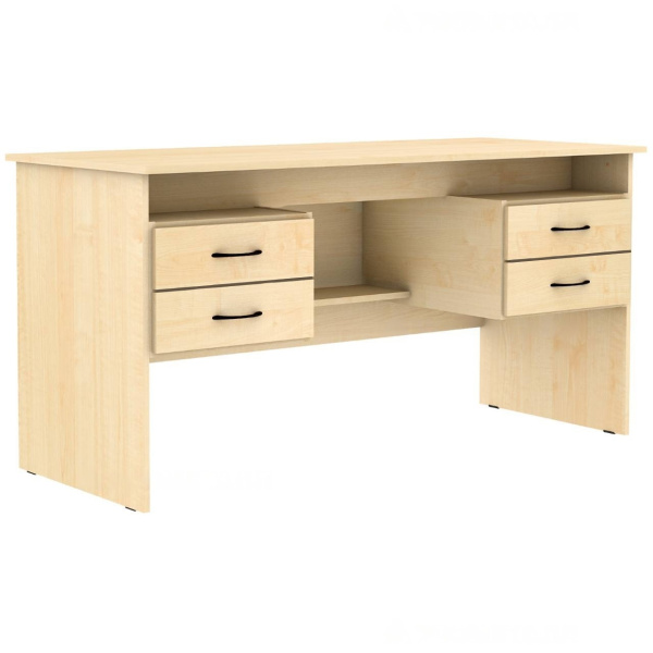 Стол учителя двухтумбовый 1500*625*750 Клен