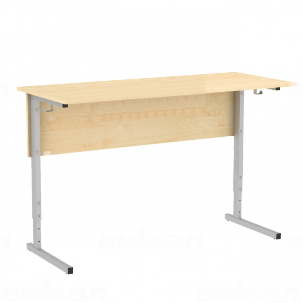 Стол ученический 2-местный 1200*500*760 6гр.м/к серый ЛДСП клен, (М110 В) 