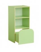 Секция 3-х яр. с выкатным ящиком для стенки "Антошка" (482х424х1010мм) зеленый
