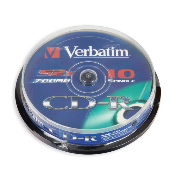 Диск CD-R 700Mb 52x Verbatim Datalife 43437