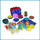 Комплект для подвижных игр Сумка – 1 шт.,  ходунки – 1пара, эстафетные палочки – 2шт, мячи d8см – 2ш