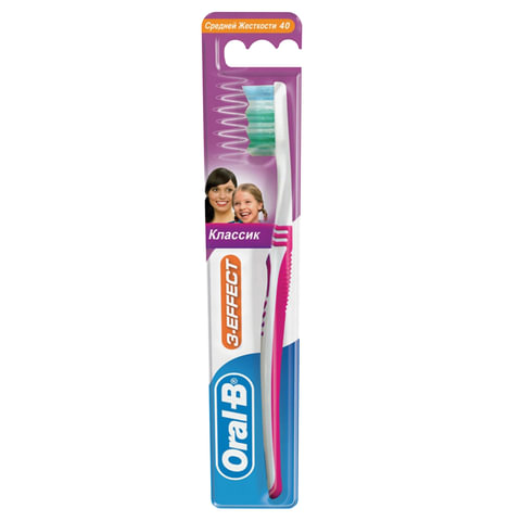 Зубная щетка ORAL-B (Орал-би) 3-Эффект "Классик", средняя Зубная щетка ORAL-B (Орал-би) 3-Эффект "Классик", средняя