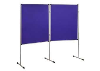 Стенд демонстрационный 2-х секционный 2080х30х1805 синий, СТД 302