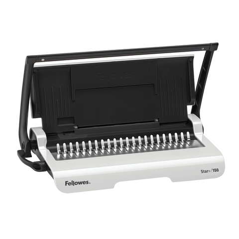 Переплетная машина для пластиковой пружины  FELLOWES STAR+, пробив. 12л., сшив. до 150л, FS-56275