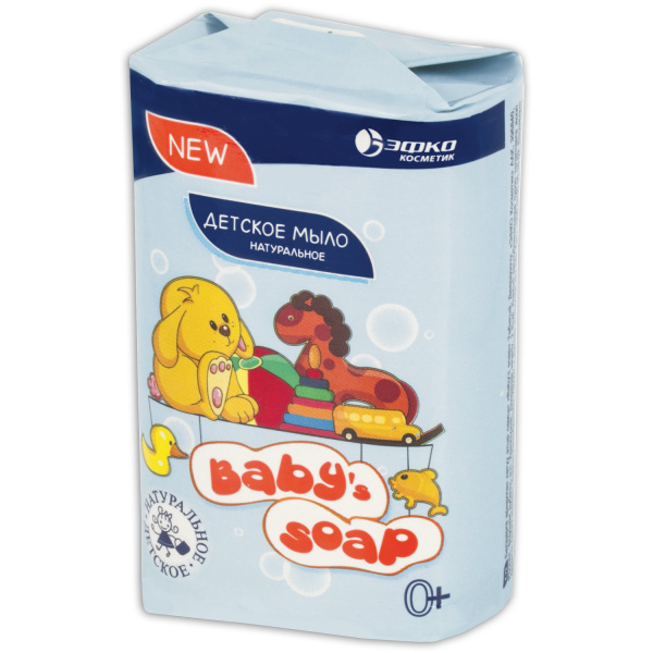 Мыло туалетное ДЕТСКОЕ  90г BABY'S SOAP (Бейби соап), "Натуральное", 8274