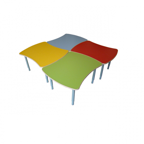 Стол "Пазл", эргономичный, регулируемый по высоте, ЛДСП, 820*700*400-580 мм