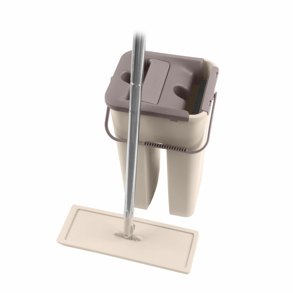 Набор для уборки: Швабра, МОП, двухкамерное ведро с отжимом MILEY EASY MOP смен МОП 607753, 100-170 Набор для уборки: Швабра, МОП, двухкамерное ведро с отжимом MILEY EASY MOP смен МОП 607753, 100-170