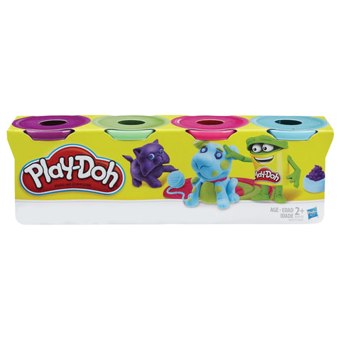 Пластилин PLAY-DOH HASBRO 4 цвета, 546 г, баночки в коробке, B5517
