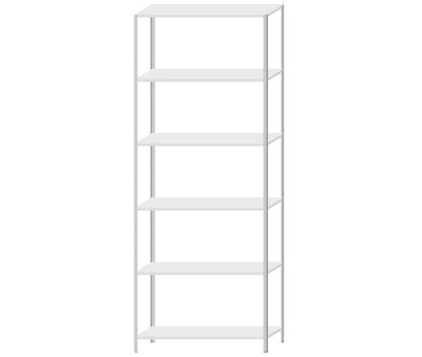 Стеллаж металлический 1000*600*2500мм, 6 полок