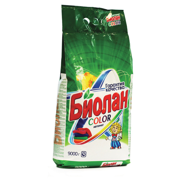 Стиральный порошок БИОЛАН автомат 9кг "Color", 759-4