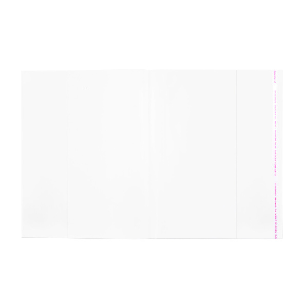 Обложки ПП для тетради "Пропись", КОМПЛЕКТ 5шт, универсальная, КЛЕЙКИЙ КРАЙ, 80мкм, 241х380, 16.36/5